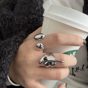 Sculpted Flow Statement Ring