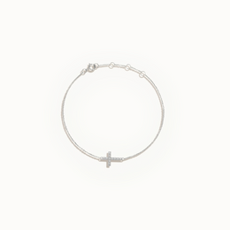 Faith Link Sterling Silver Bracelet