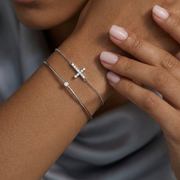 Faith Link Sterling Silver Bracelet