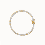 Tennis Bracelet 18K Gold Vermeil