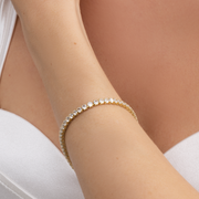 Tennis Bracelet 18K Gold Vermeil