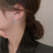 Sacred Cross Minimal Stud Earrings