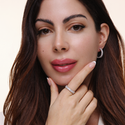 Pavé Crystal Huggie Hoop Earrings