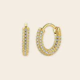 Pavé Classic Hoops