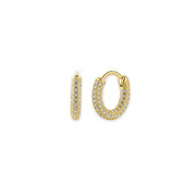Pavé Classic Hoops