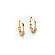 Sculpted Pavé Hoops