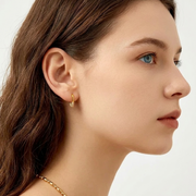 Sculpted Pavé Hoops