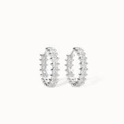 Pavé Crystal Huggie Hoop Earrings