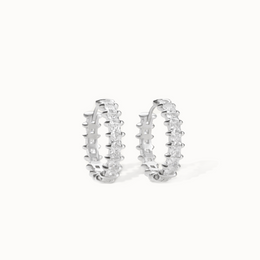 Pavé Crystal Huggie Hoop Earrings