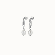 Pearl Link Drop Earrings