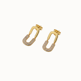 Luxe Pavé Link Earrings