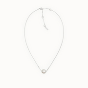 Single Pearl Necklace - Silver & Pearl