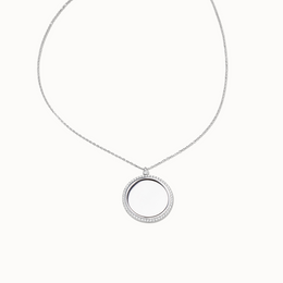 Halo Circle Pendant Necklace