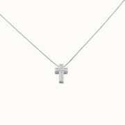 Crystal Cross Pendant Necklace
