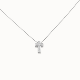 Crystal Cross Pendant Necklace