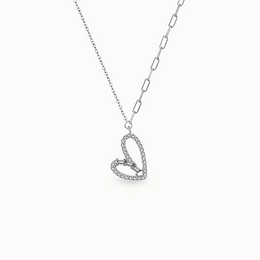 Élanora Heart Link Necklace