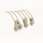 Bubble Initial Necklace