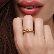Dual Knot Luxe Ring