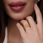 Triple Spark Wrap Ring