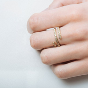 Triple Spark Wrap Ring