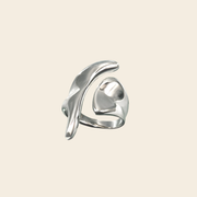 Sculpted Flow Statement Ring